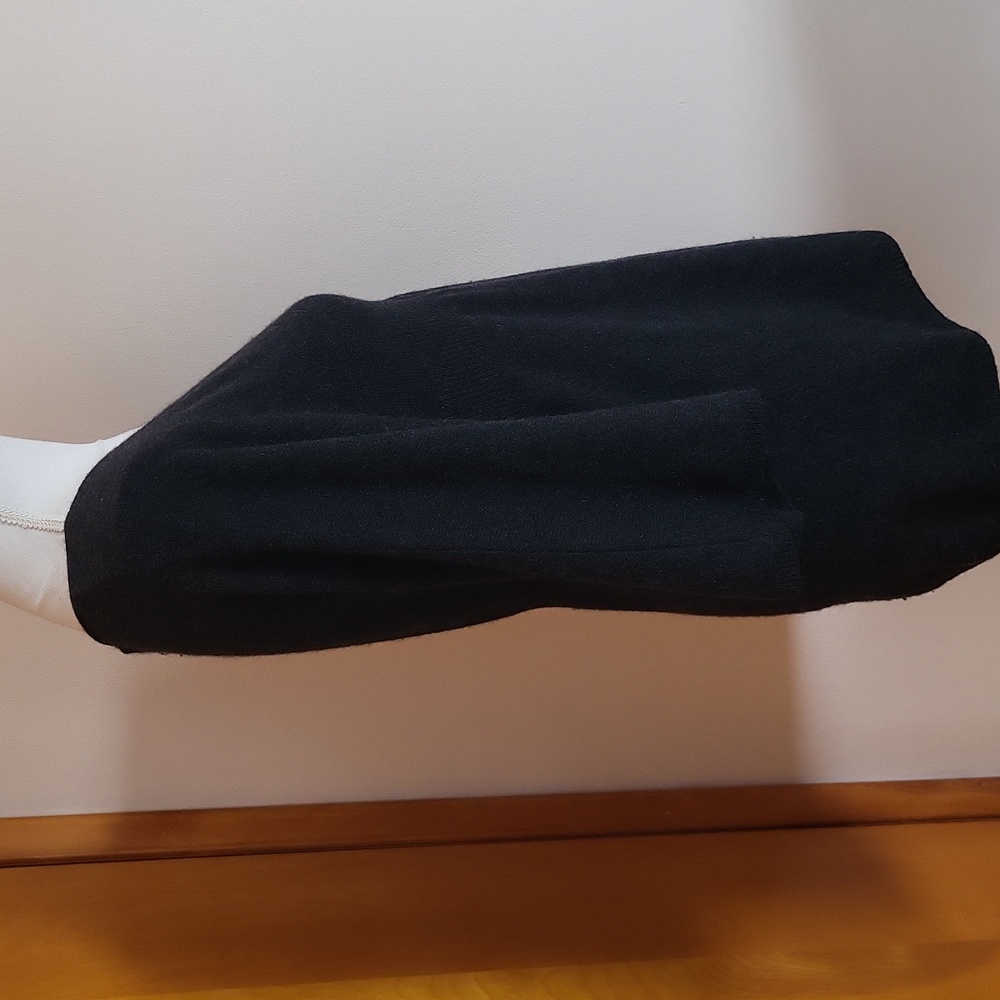 Vince V-Neck Babydoll Cashmere Sweater Dark Gray Size Large - Picture 4 of 7